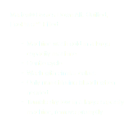 Martex® Basics Down Alt. Quilted, EcoPure™ Filled Machine wash cold in a large capacity machine Gentle cycle Wash with similar colors Only non-chlorine bleach when needed Tumble dry low in a large capacity machine, remove promptly