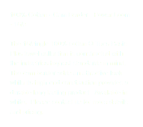 100% Cotton - Cam Border - Power Loom - 16/s The 16/single 100% cotton Q-Tees Basic Plus towel collection is constructed with the industries highest standards in mind. The cam border adds an attractive look while its high-end construction provides a durable long lasting product. Available in white. Please contact us for more details and pricing.