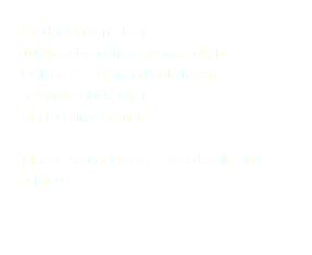 Product Information: 100% cotton Birdseye face cloth Quilted to a blended poly/rayon heavyweight soaker Knitted vinyl barrier Please contact us for more details and pricing. 