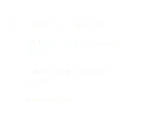  Five Star Hotel Collection® White Wash colors separately in warm water Only non-chlorine bleach when needed Tumble dry low